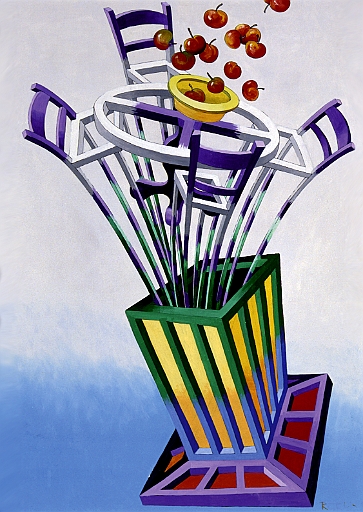 1997 - Tischdeko - Acryl auf Sperrholz - 70 x 50cm.jpg